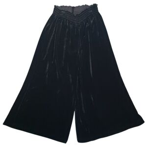 Coldwater Velvet Silk Bln Gaucho Palazzo Wide Leg Evening Event Party Cocktail L